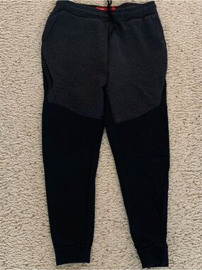 Nike Tech Fleece Black and Dark Gray Sweatpants